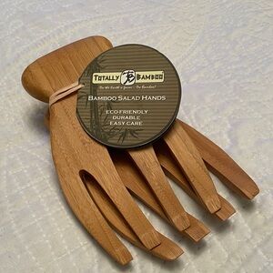 NWT Totally Bamboo SALAD HANDS Set of 2 Eco Friendly Easy Care